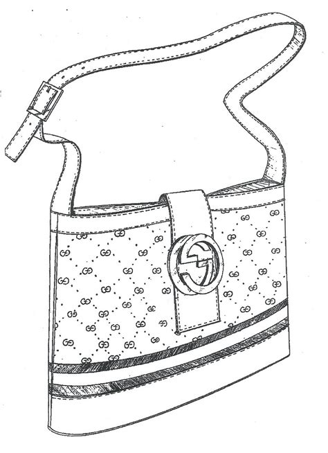 gucci purse coloring page